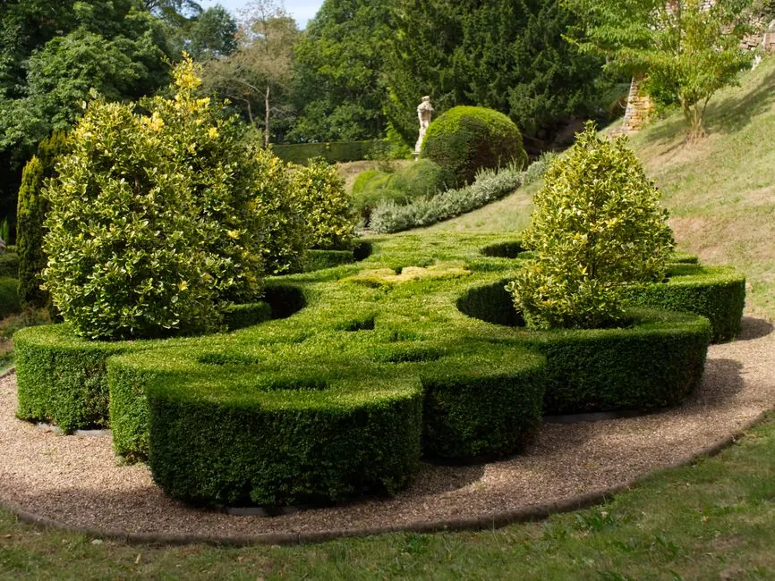 Jardin paysager soigné à Strasbourg